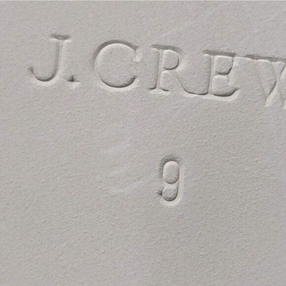 J. Crew Tweed Womens Slip On Mule Size 9 Loafer Plaid Navy Blue Point Toe Shoes - Picture 9 of 10